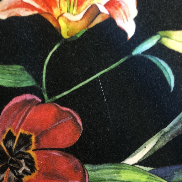 Tropical Print Cropped Cambio Cotton Pant - Picture 6 of 9